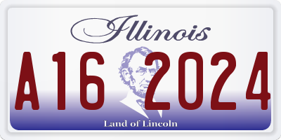 IL license plate A162024