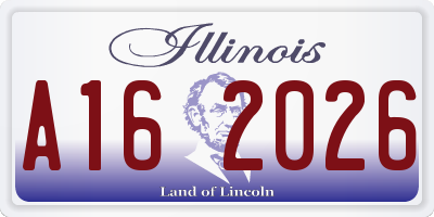 IL license plate A162026