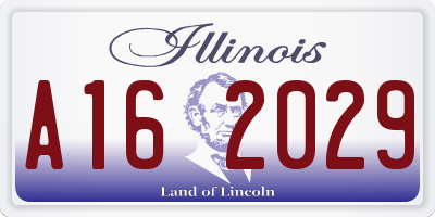 IL license plate A162029