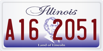 IL license plate A162051