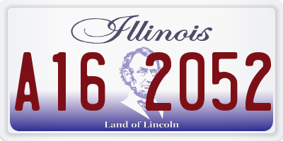 IL license plate A162052