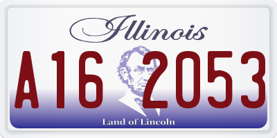 IL license plate A162053