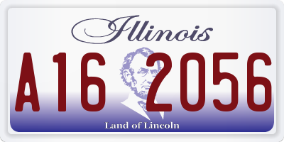 IL license plate A162056