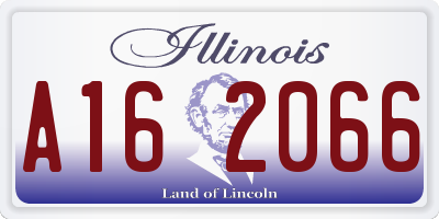 IL license plate A162066