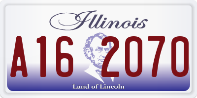 IL license plate A162070