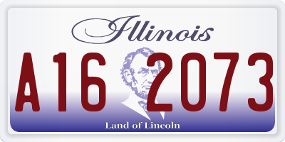 IL license plate A162073
