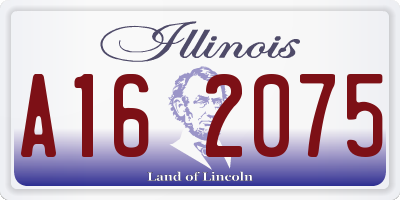 IL license plate A162075
