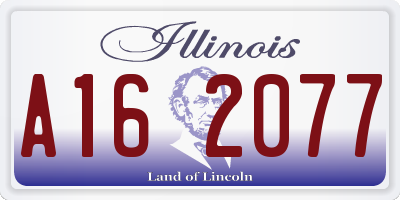 IL license plate A162077