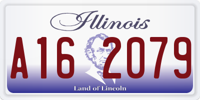 IL license plate A162079