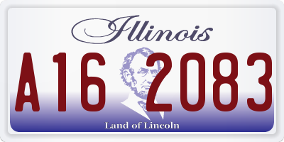 IL license plate A162083