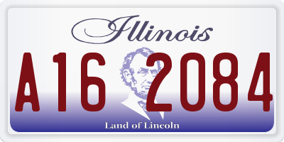 IL license plate A162084