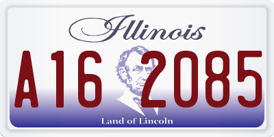 IL license plate A162085