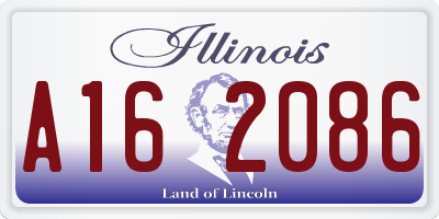 IL license plate A162086