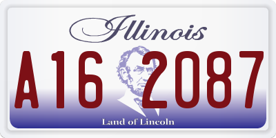 IL license plate A162087
