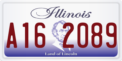IL license plate A162089