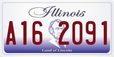 IL license plate A162091