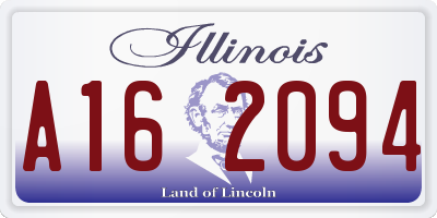 IL license plate A162094
