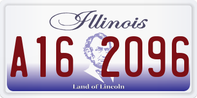 IL license plate A162096