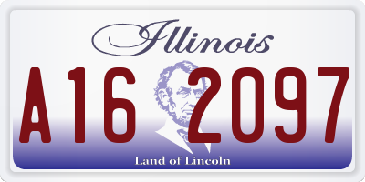 IL license plate A162097