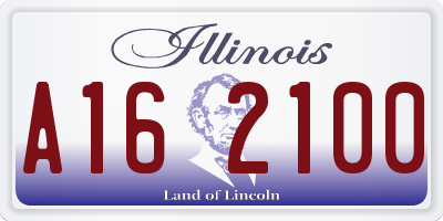 IL license plate A162100