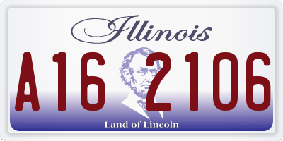 IL license plate A162106
