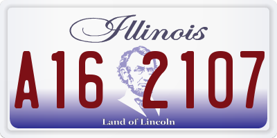 IL license plate A162107