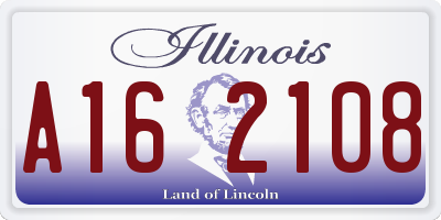 IL license plate A162108