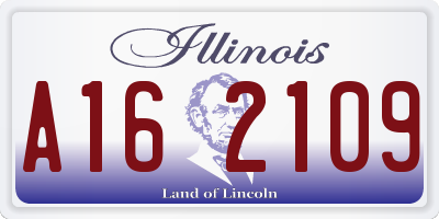 IL license plate A162109