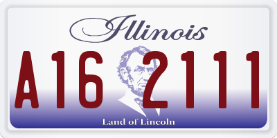 IL license plate A162111