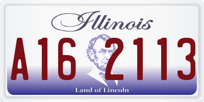 IL license plate A162113