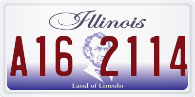 IL license plate A162114
