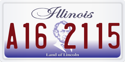 IL license plate A162115