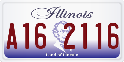 IL license plate A162116