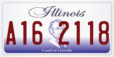 IL license plate A162118