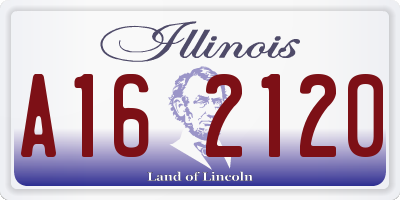IL license plate A162120