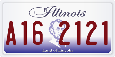 IL license plate A162121