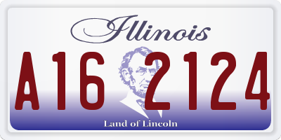 IL license plate A162124