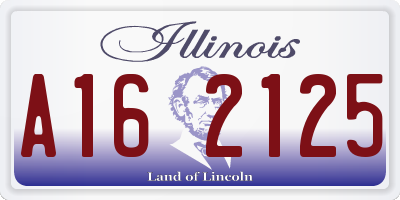 IL license plate A162125