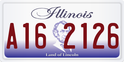 IL license plate A162126