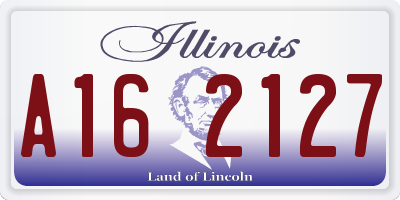 IL license plate A162127