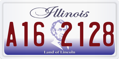 IL license plate A162128