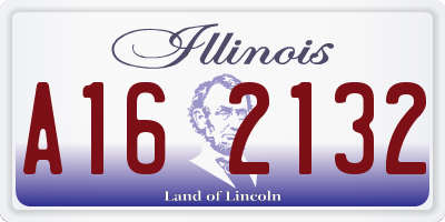 IL license plate A162132