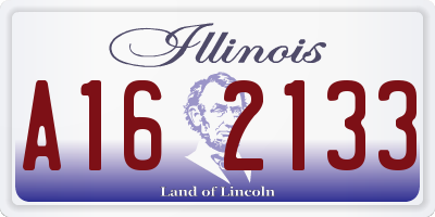 IL license plate A162133