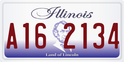 IL license plate A162134