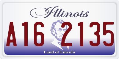 IL license plate A162135
