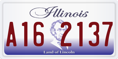 IL license plate A162137