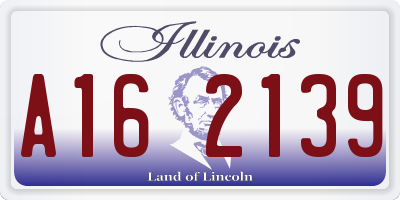 IL license plate A162139