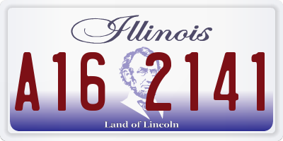 IL license plate A162141