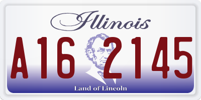 IL license plate A162145