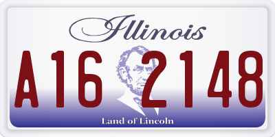 IL license plate A162148
